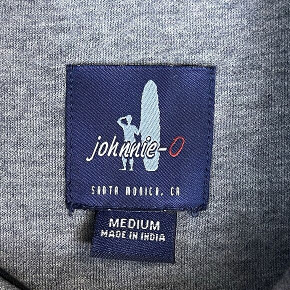 Johnnie‎ O Sweater Mens Medium Black 1/4 Zip Sully Pullover Beach Adult - Picture 8 of 12